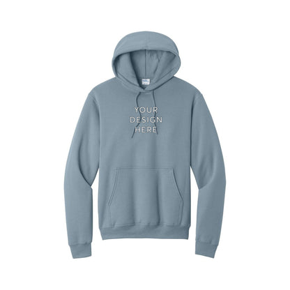 Port & Co™ Core Fleece Hoodie - Stonewashed Blue