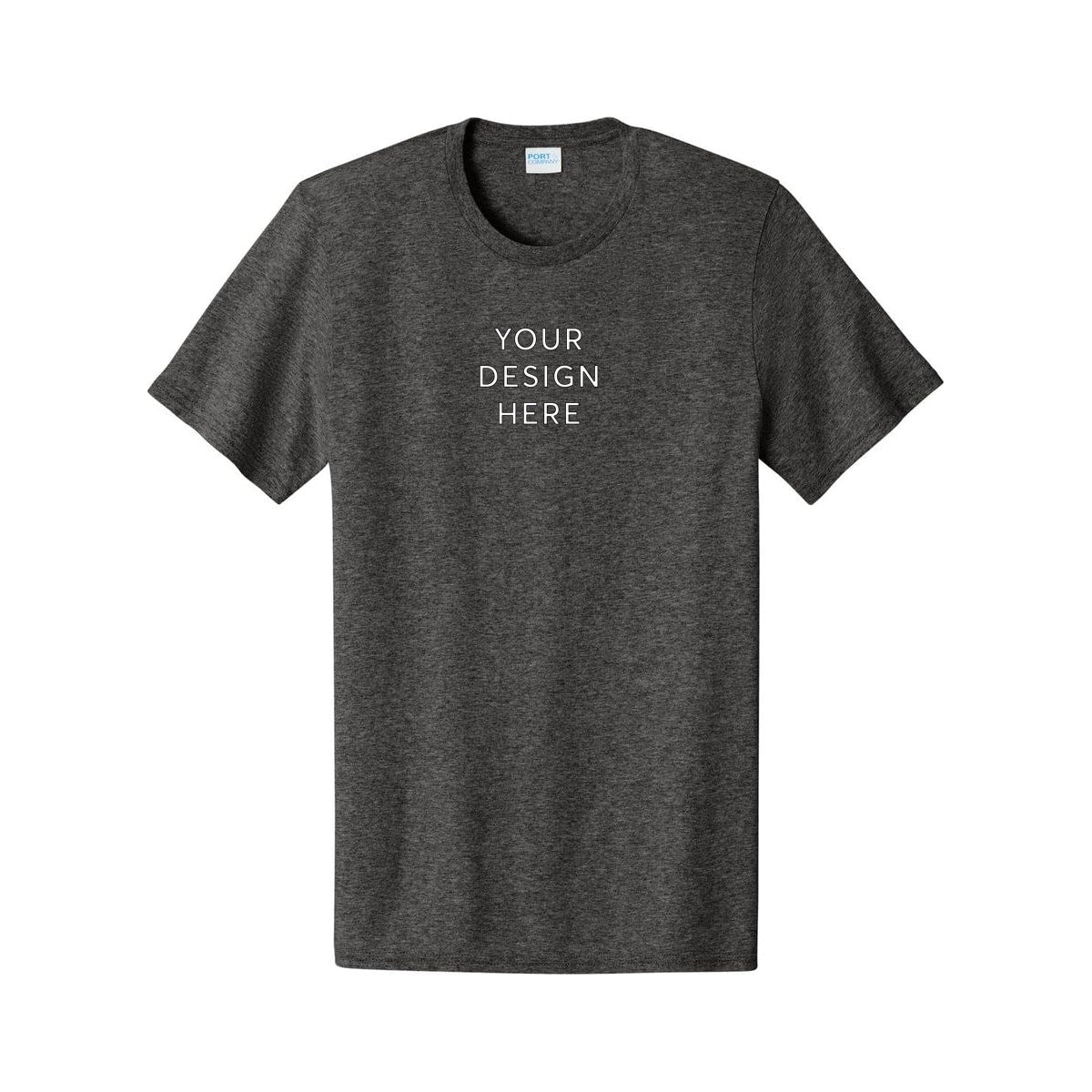 Port & Co™ Lightweight Cotton Tee - Dark Heather Grey
