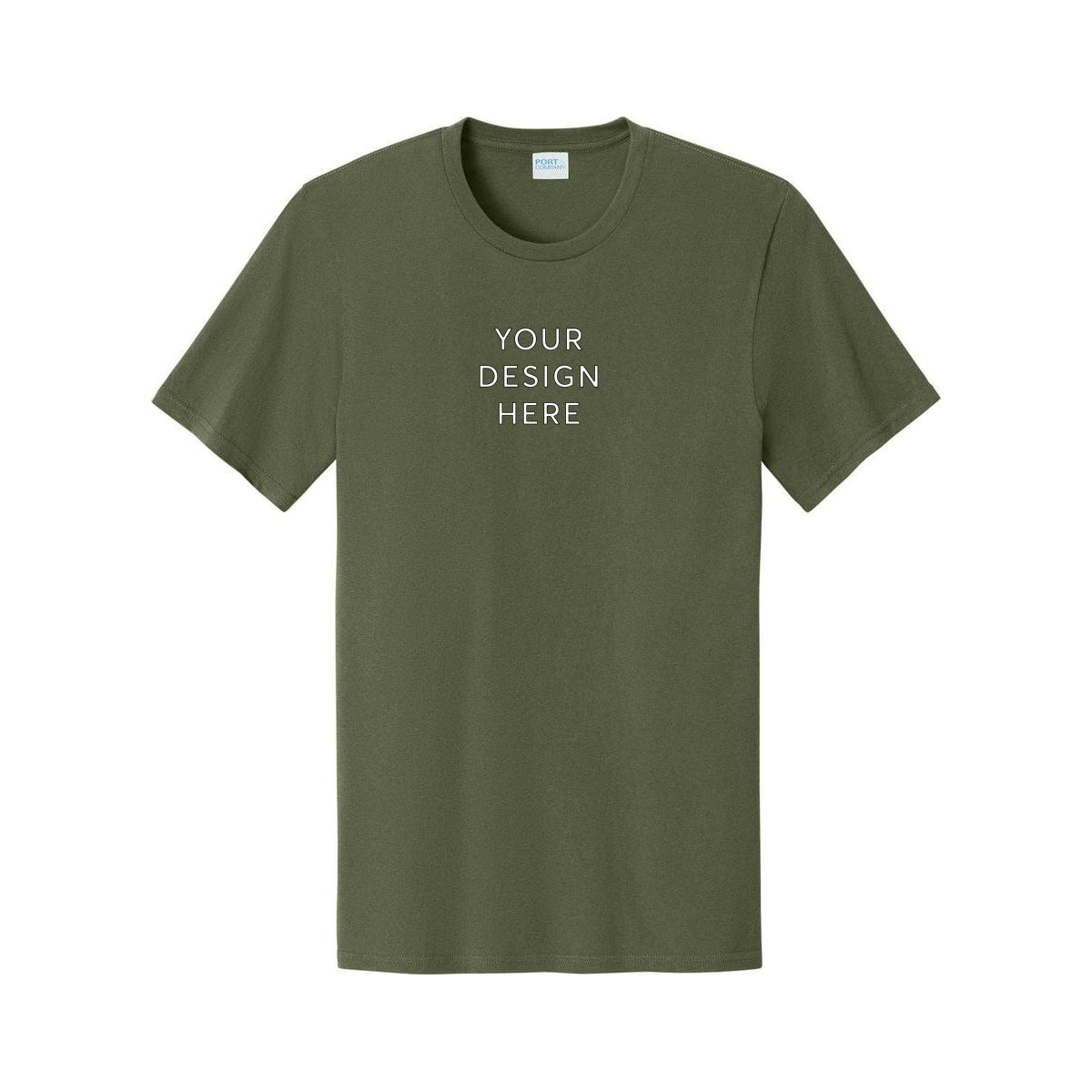 Port & Co™ Lightweight Cotton Tee - OlvDrabGn