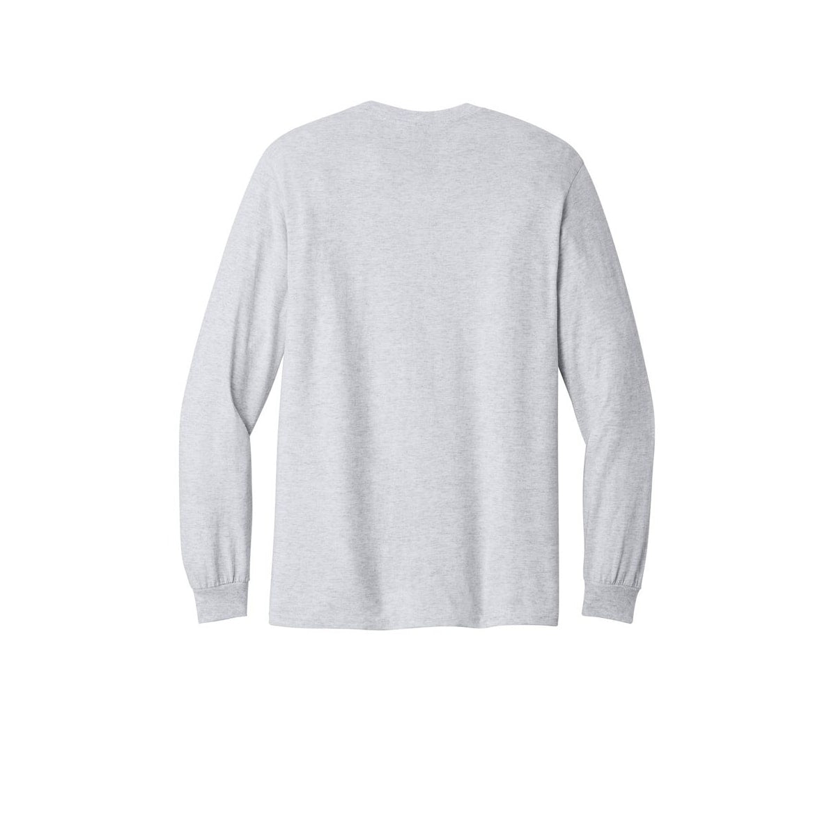 Gildan Heavy Cotton 100% Cotton Long Sleeve T-Shirt — Ash (Back)