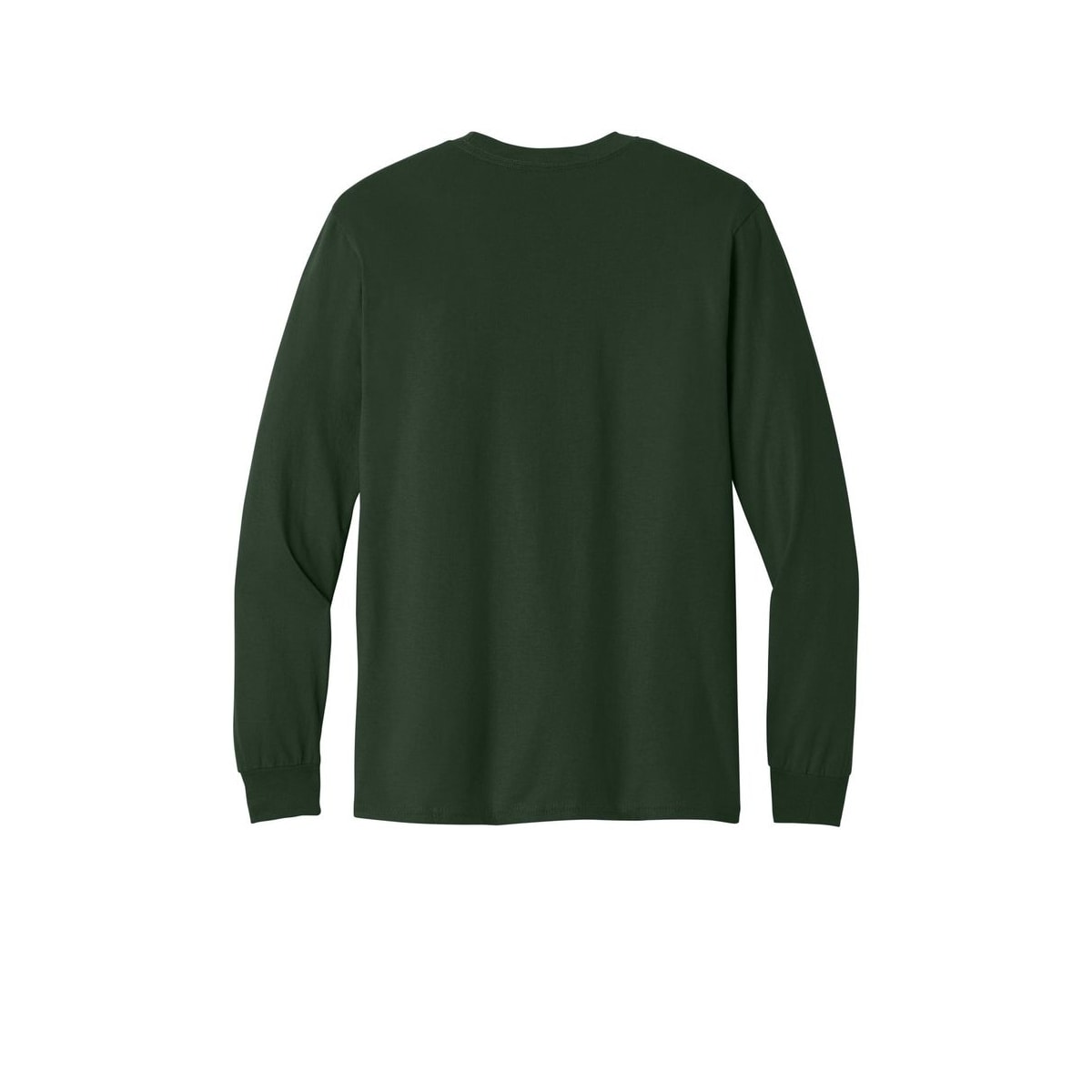 Gildan Heavy Cotton 100% Cotton Long Sleeve T-Shirt — Forest (Back)