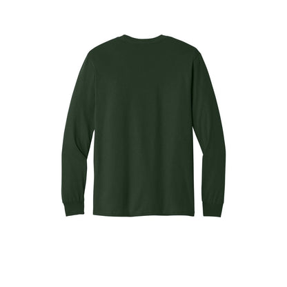 Gildan Heavy Cotton 100% Cotton Long Sleeve T-Shirt — Forest (Back)