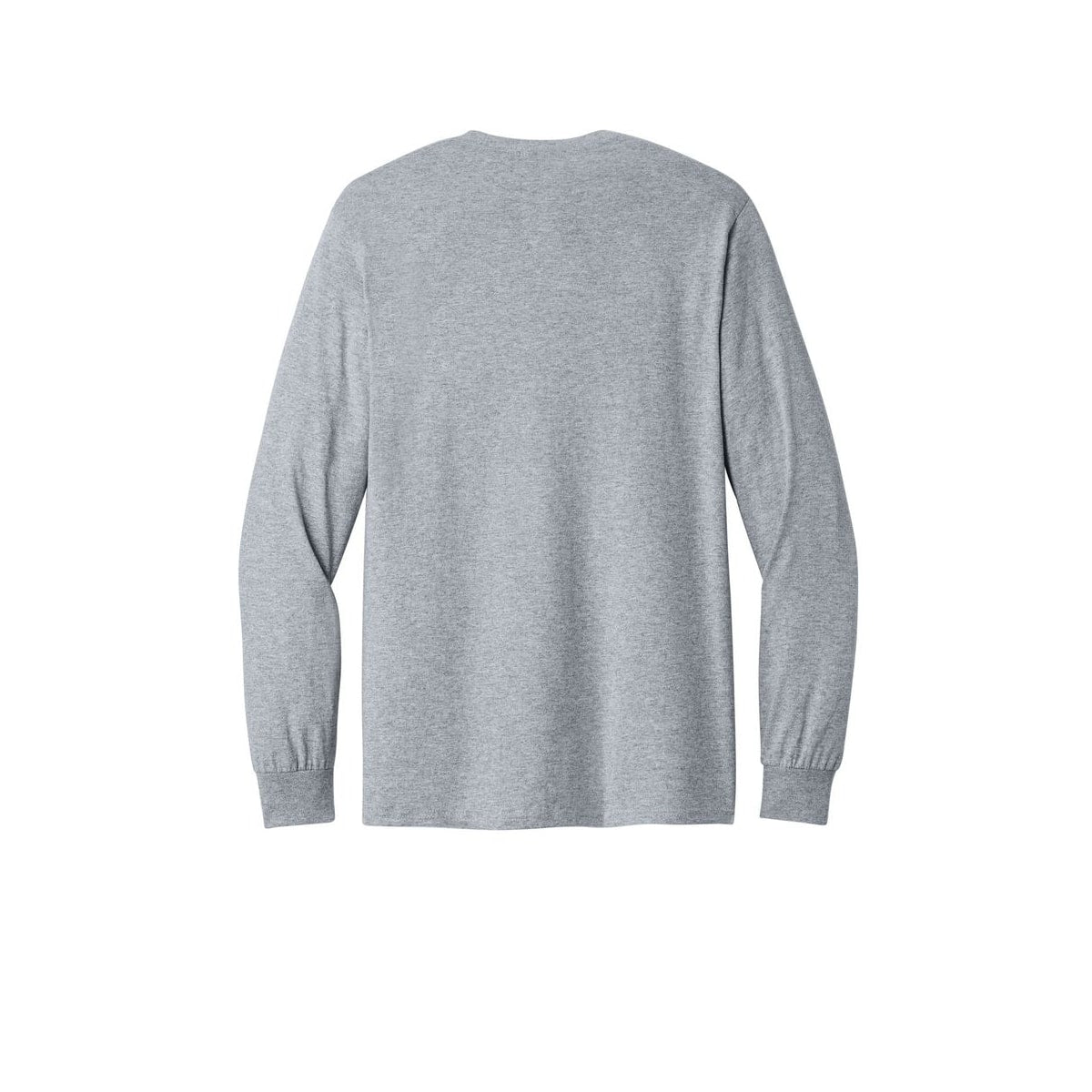 Gildan Heavy Cotton 100% Cotton Long Sleeve T-Shirt — Sport Grey (Back)