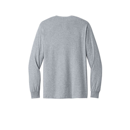 Gildan Heavy Cotton 100% Cotton Long Sleeve T-Shirt — Sport Grey (Back)