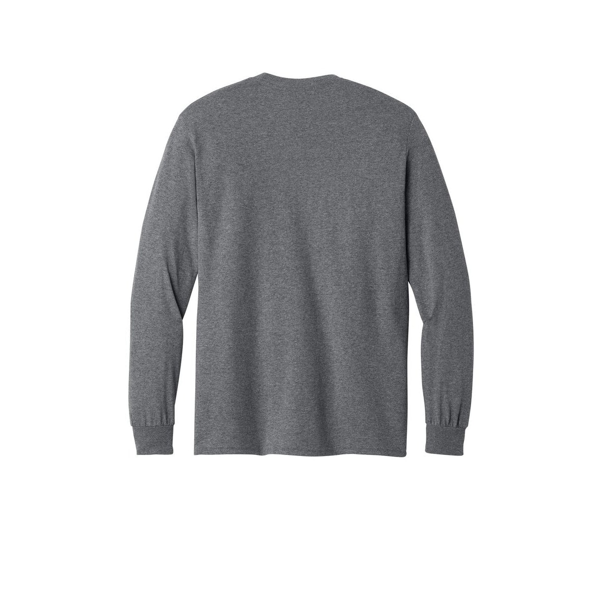 Gildan Heavy Cotton 100% Cotton Long Sleeve T-Shirt — Graphite Heather (Back)