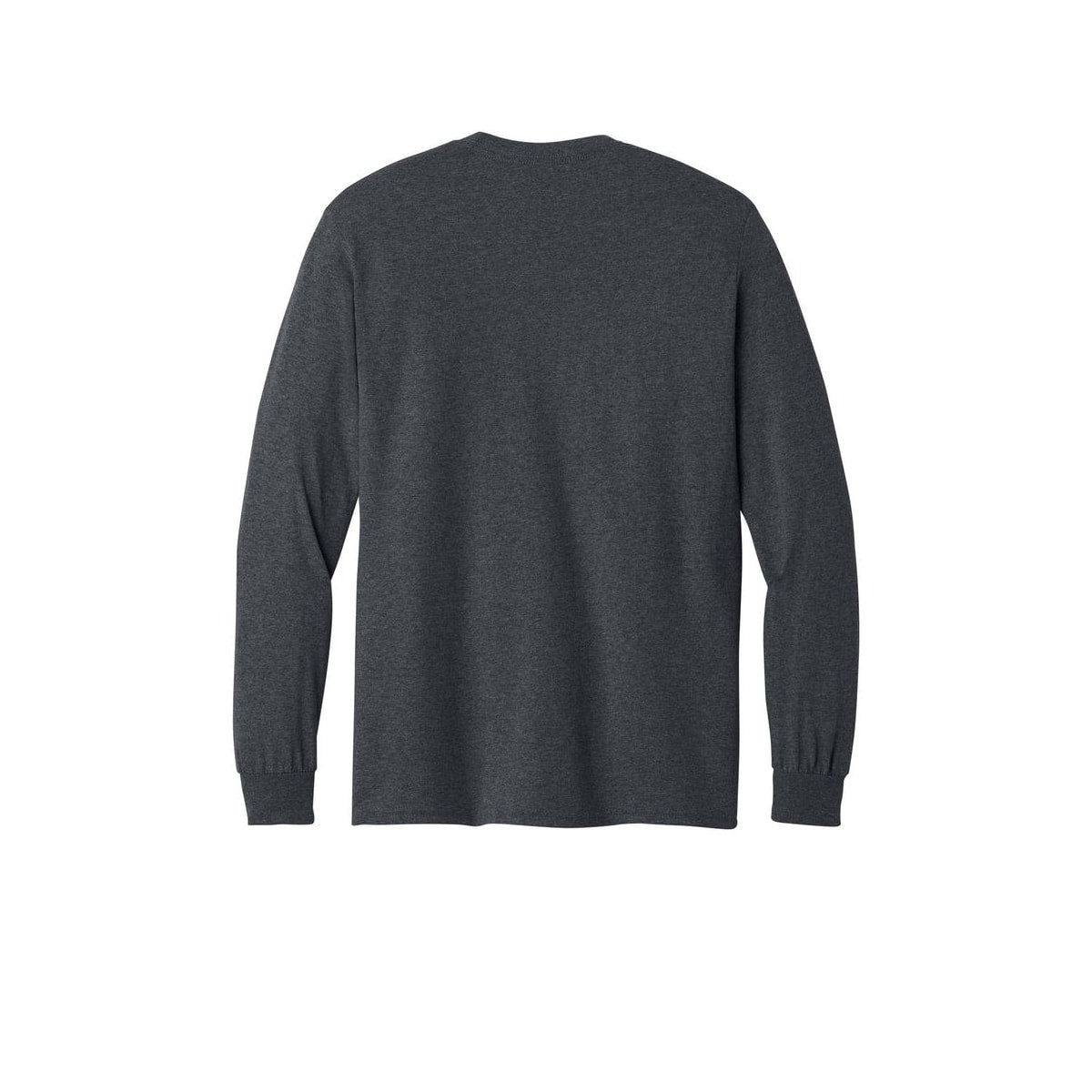 Gildan Heavy Cotton 100% Cotton Long Sleeve T-Shirt — Dark Heather (Back)