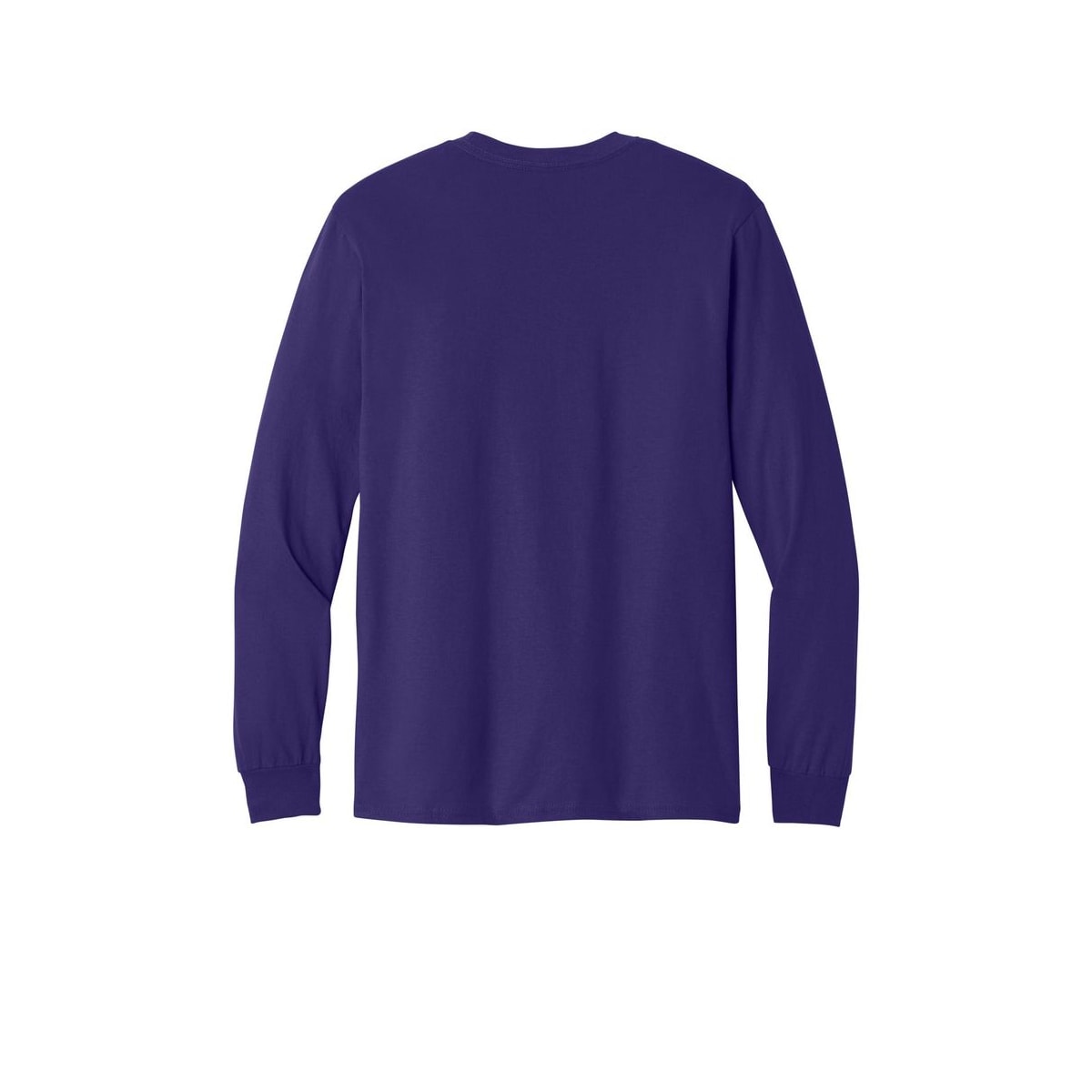 Gildan Heavy Cotton 100% Cotton Long Sleeve T-Shirt — Purple (Back)