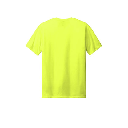 Gildan Tall 100% US Cotton T-Shirt 2000T — Safety Green (Back)