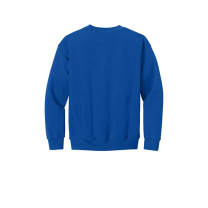 Gildan Youth Heavy Blend Crewneck Sweatshirt — Royal (Back)