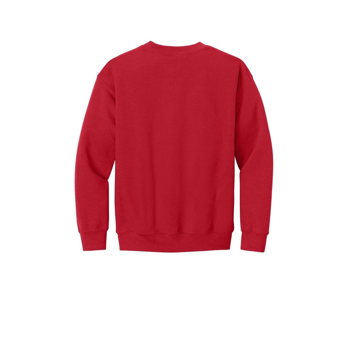 Gildan Youth Heavy Blend Crewneck Sweatshirt — Red (Back)