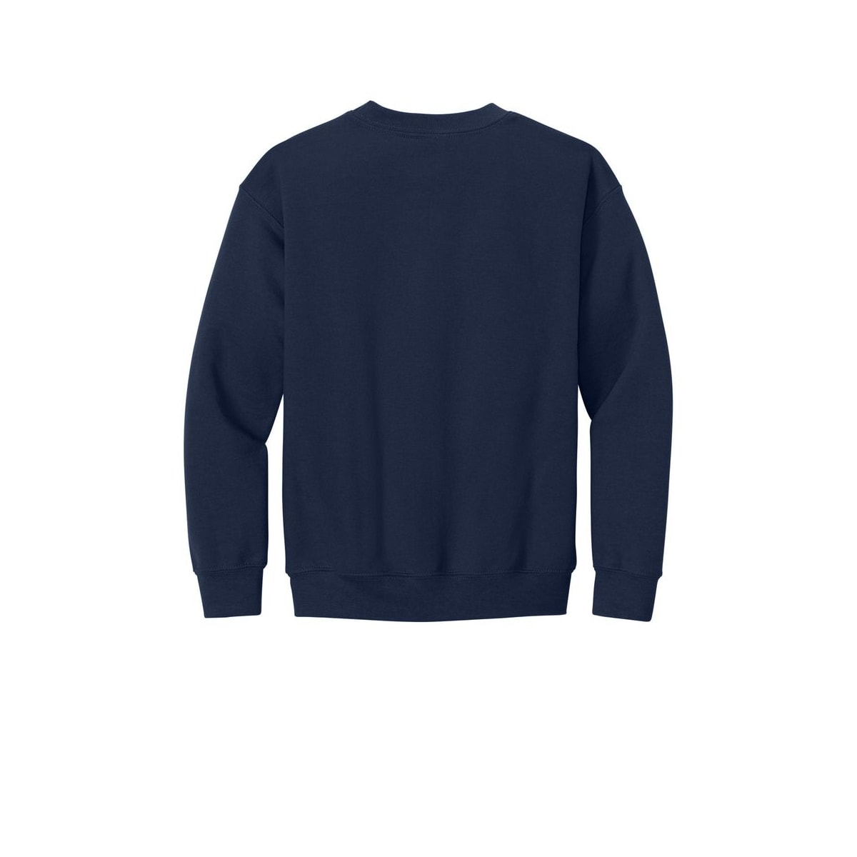Gildan Youth Heavy Blend Crewneck Sweatshirt — Navy (Back)
