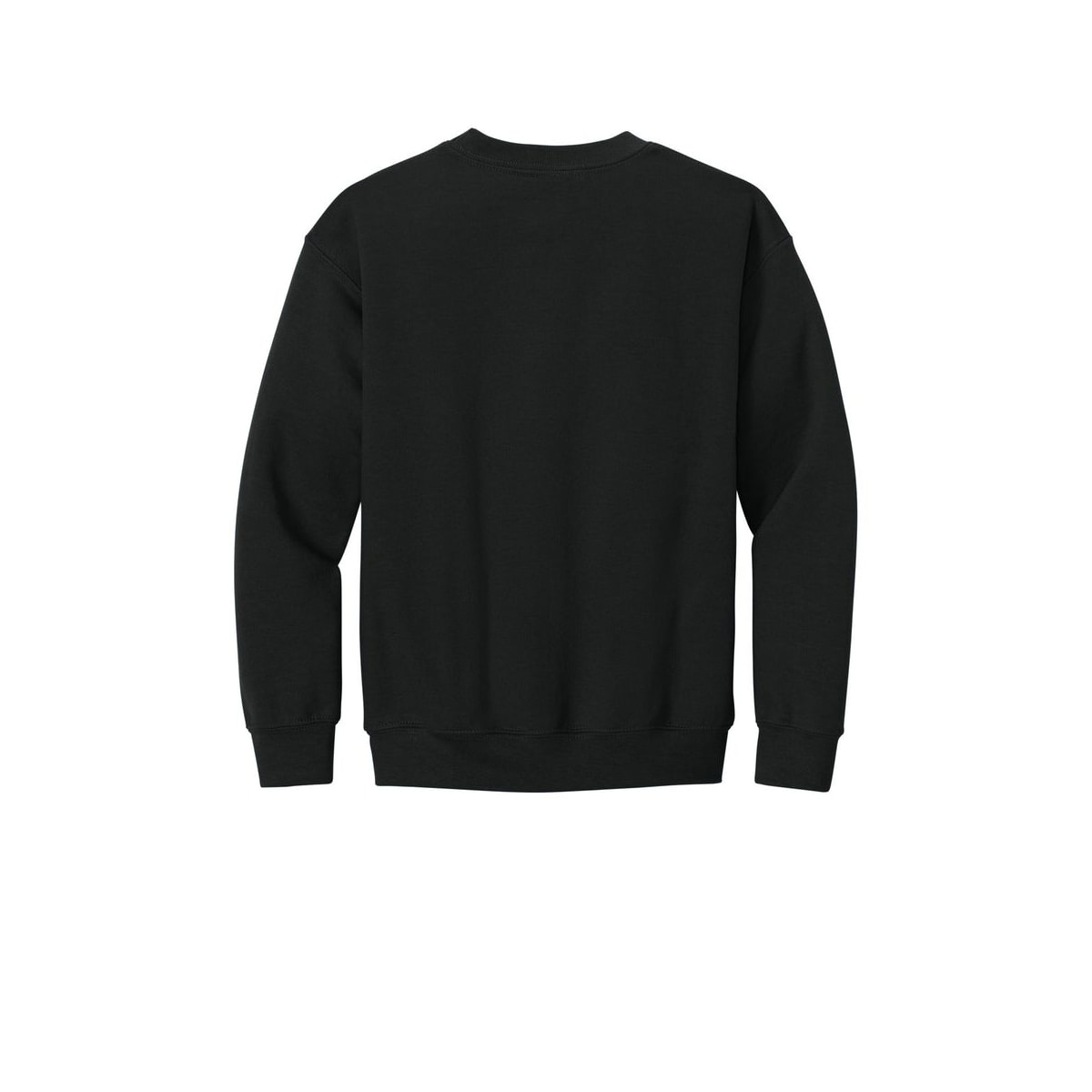 Gildan Youth Heavy Blend Crewneck Sweatshirt — Black (Back)