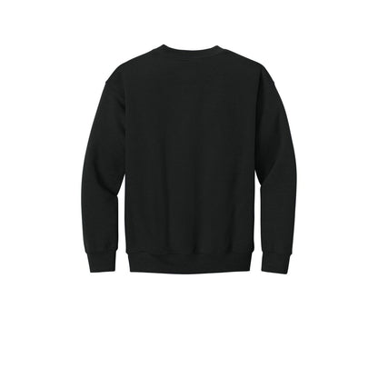 Gildan Youth Heavy Blend Crewneck Sweatshirt — Black (Back)