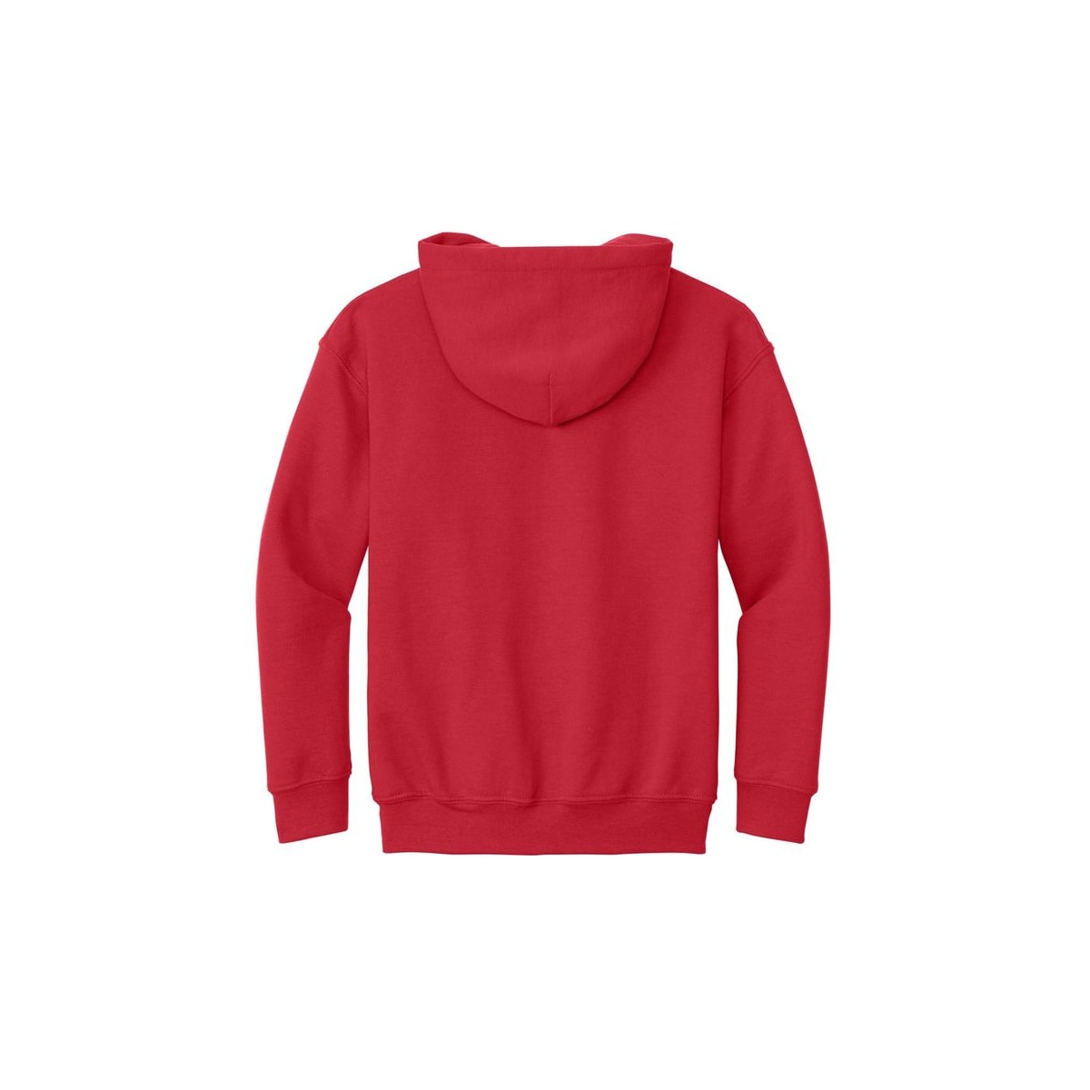 Gildan Youth Heavy Blend Hooded Sweatshirt — Red (Back)