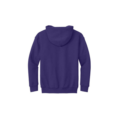 Gildan Youth Heavy Blend Hooded Sweatshirt — Purple (Back)