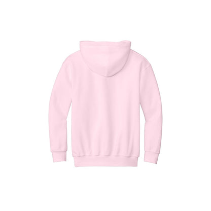 Gildan Youth Heavy Blend Hooded Sweatshirt — Light Pink (Back)