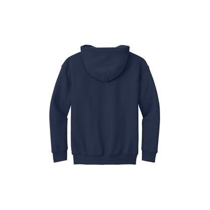 Gildan Youth Heavy Blend Hooded Sweatshirt — Navy (Back)