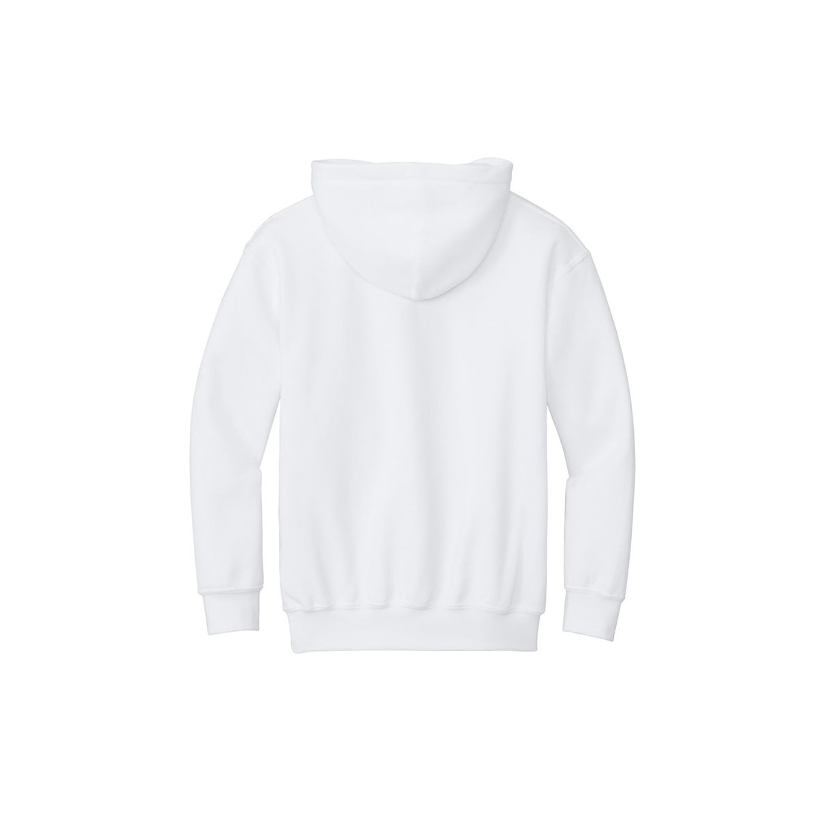 Gildan Youth Heavy Blend Hooded Sweatshirt — White (Back)