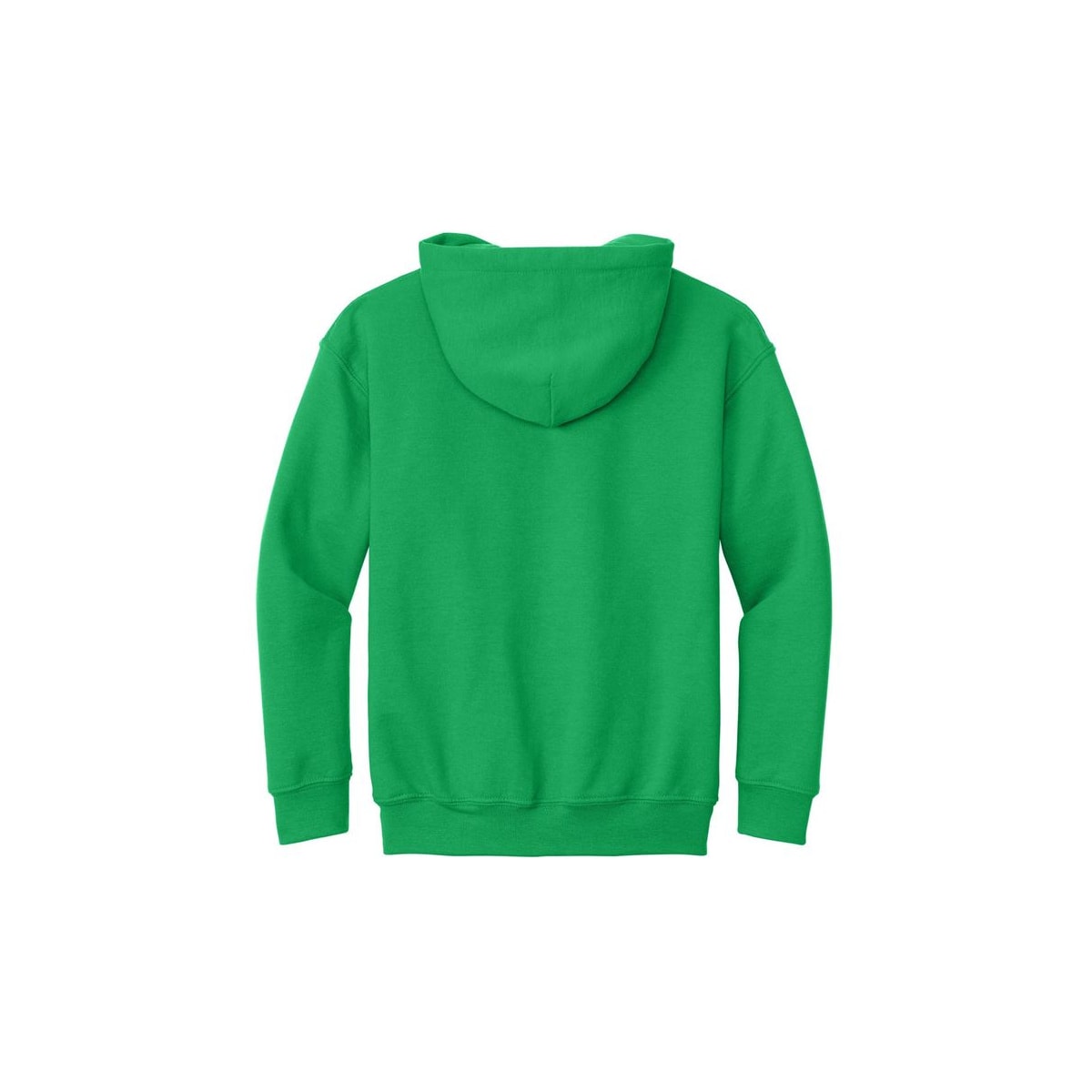 Gildan Youth Heavy Blend Hooded Sweatshirt — Irish Green (Back)