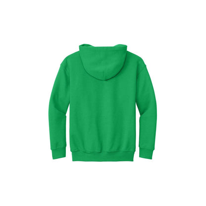 Gildan Youth Heavy Blend Hooded Sweatshirt — Irish Green (Back)