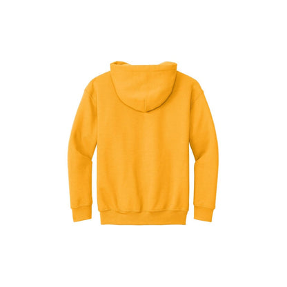 Gildan Youth Heavy Blend Hooded Sweatshirt — Gold (Back)