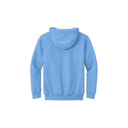 Gildan Youth Heavy Blend Hooded Sweatshirt — Carolina Blue (Back)