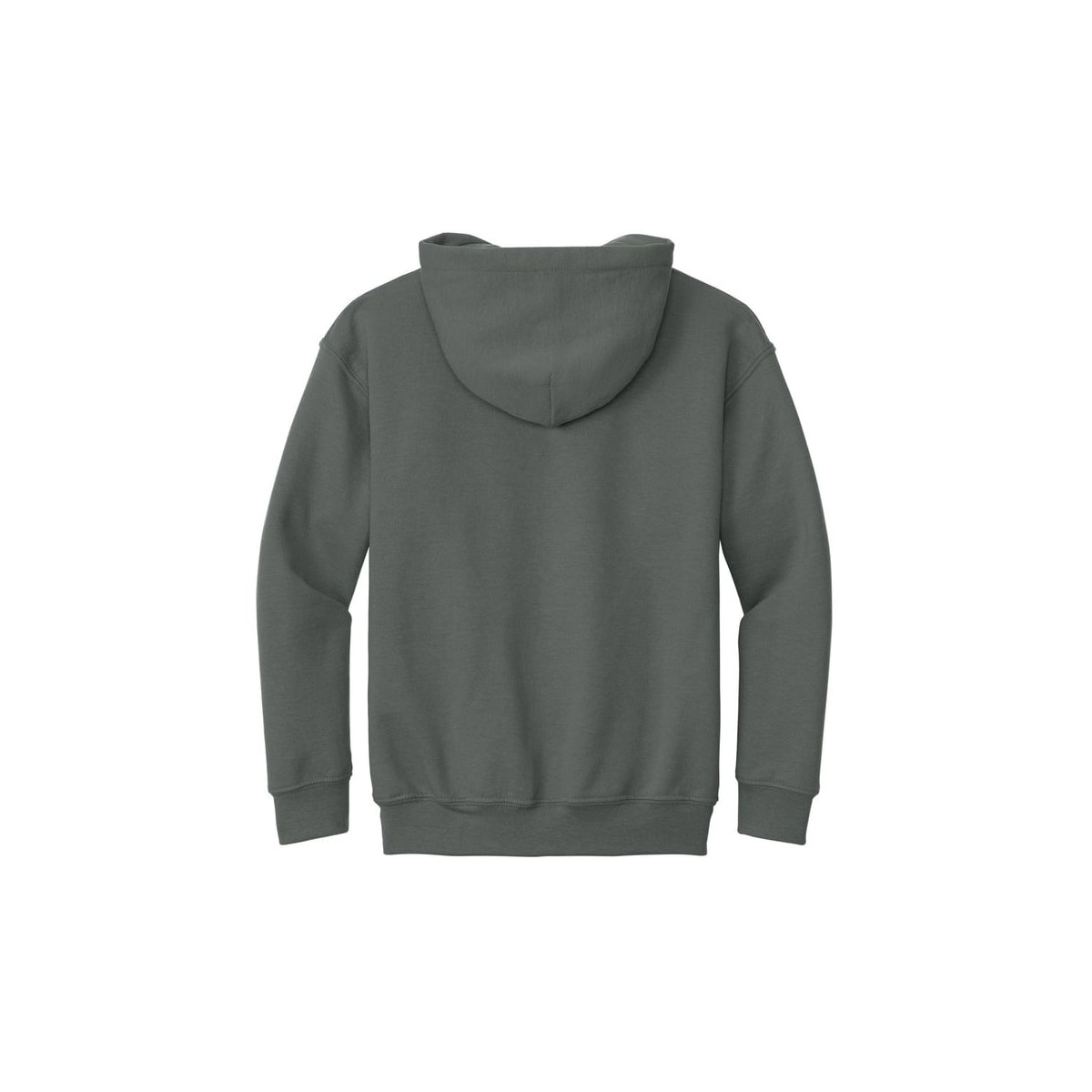 Gildan Youth Heavy Blend Hooded Sweatshirt — Charcoal (Back)
