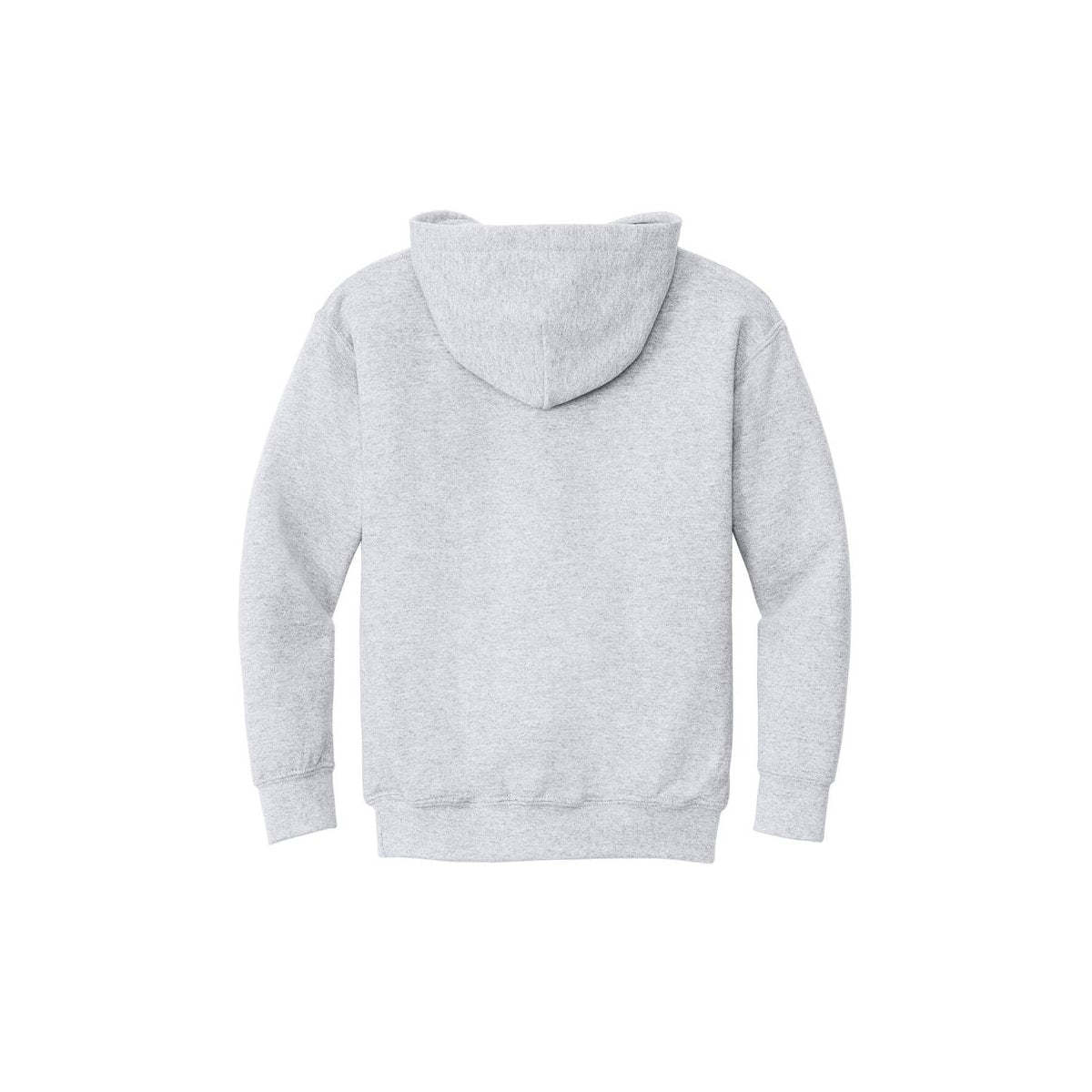 Gildan Youth Heavy Blend Hooded Sweatshirt — Ash Grey (Back)