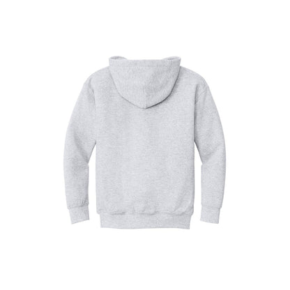 Gildan Youth Heavy Blend Hooded Sweatshirt — Ash Grey (Back)
