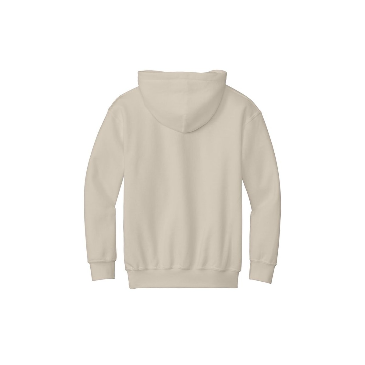 Gildan Youth Heavy Blend Hooded Sweatshirt — Sand (Back)