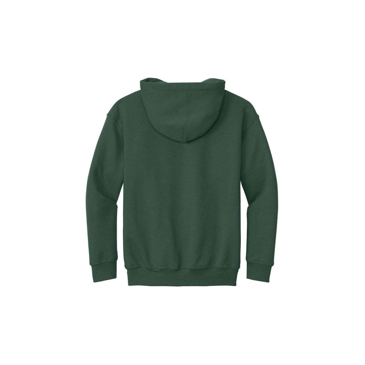 Gildan Youth Heavy Blend Hooded Sweatshirt — Fan Dark Green (Back)