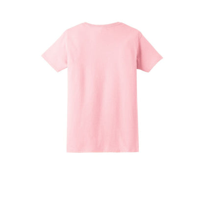 Gildan® Women’s Cotton T-Shirt — Light Pink (Back)