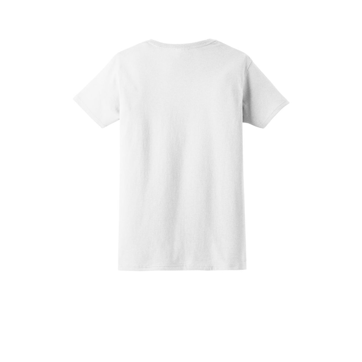 Gildan® Women’s Cotton T-Shirt — White (Back)