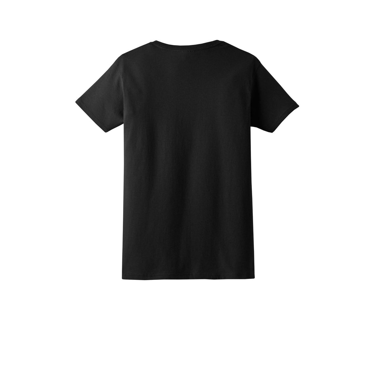 Gildan® Women’s Cotton T-Shirt — Black (Back)