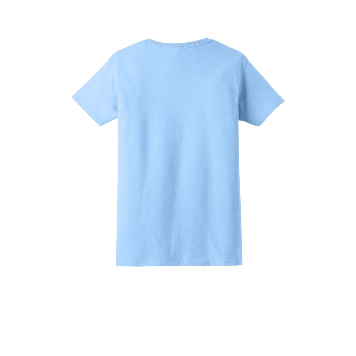 Gildan® Women’s Cotton T-Shirt — Light Blue (Back)