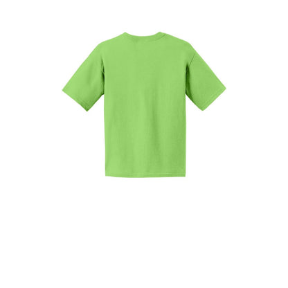 Gildan® Youth Cotton T-Shirt — Lime (Back)