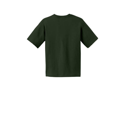 Gildan® Youth Cotton T-Shirt — Forest (Back)