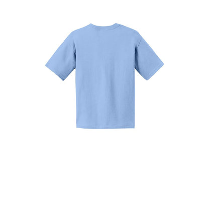 Gildan® Youth Cotton T-Shirt — Light Blue (Back)