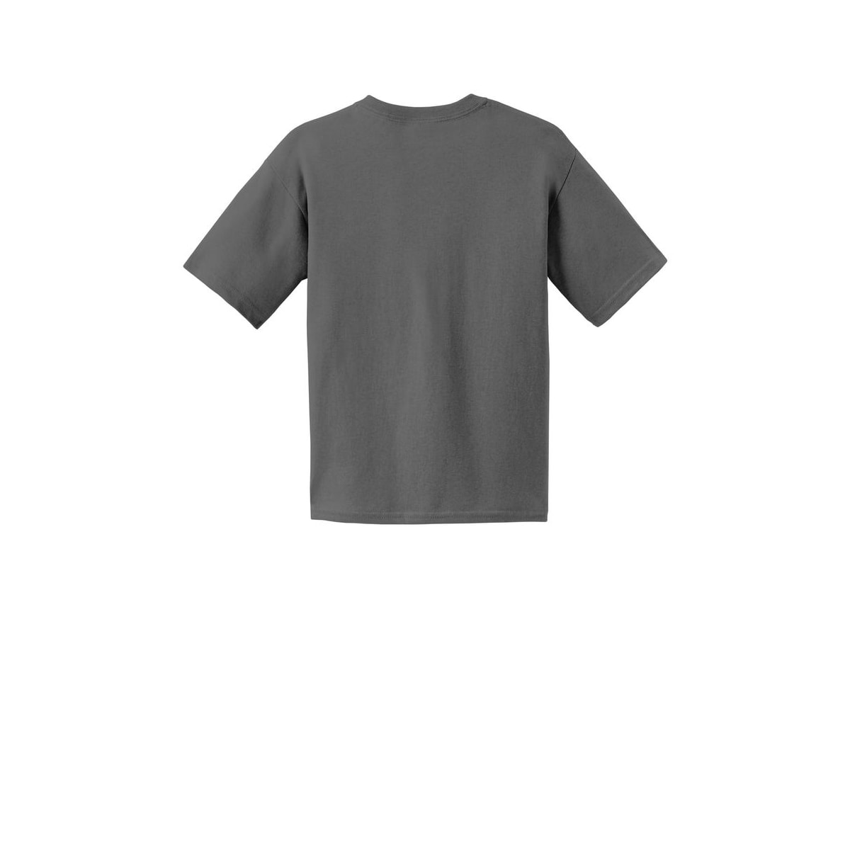 Gildan® Youth Cotton T-Shirt — Charcoal (Back)