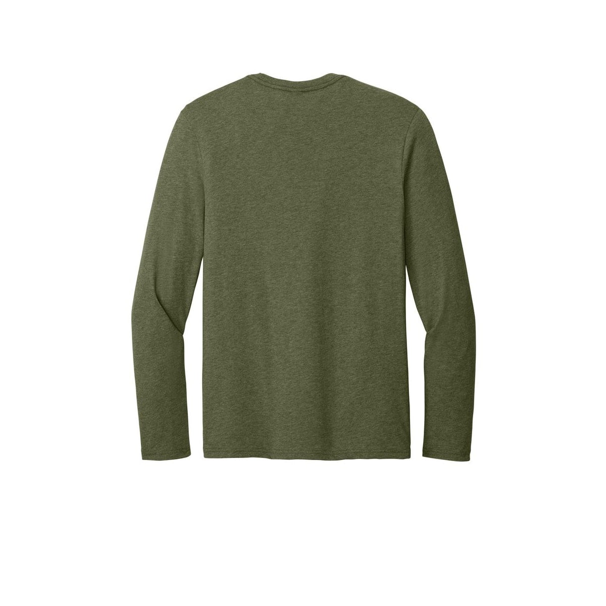 Light Weight Long Sleeve T-Shirt — Military Green Heather (Back)