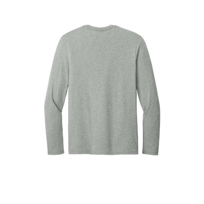 Light Weight Long Sleeve T-Shirt — Light Heather Grey (Back)