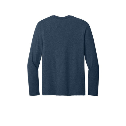 Light Weight Long Sleeve T-Shirt — Heathered Navy (Back)