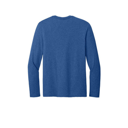 Light Weight Long Sleeve T-Shirt — Heathered Deep Royal (Back)