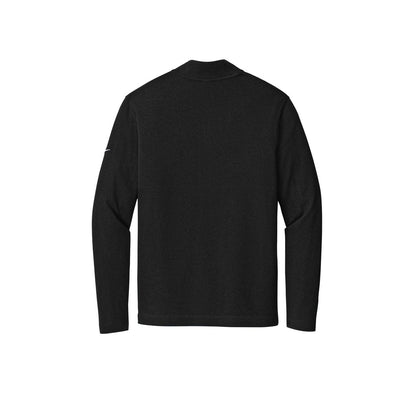Men's Nike Textured 1/2-Zip Cover-Up — Black (Back)