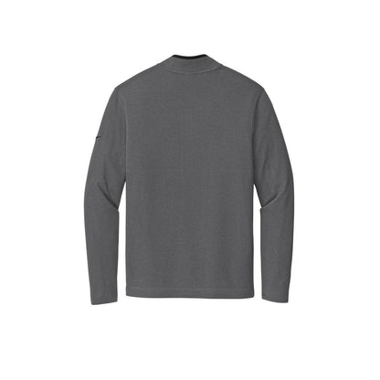 Men's Nike Textured 1/2-Zip Cover-Up — Dark Grey (Back)