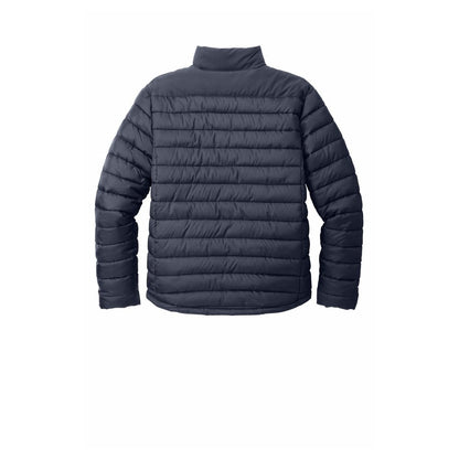 Men's Puffer Jacket — Dress Blue Navy (Back)