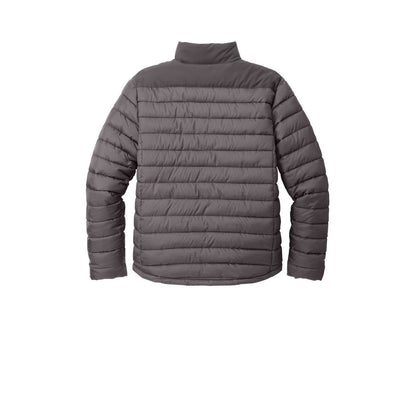 Men's Puffer Jacket — Deep Smoke/ Grey Smoke (Back)