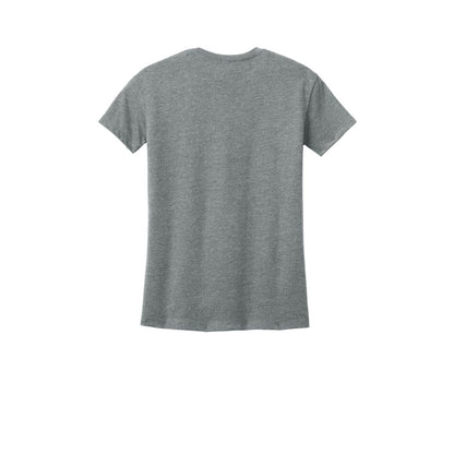 Next Level Apparel® Women’s Relaxed Tee — Dark Heather Gray (Back)
