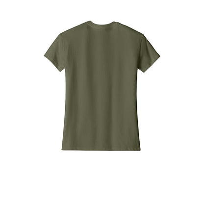 Next Level Apparel® Women’s Relaxed Tee — Military Green (Back)