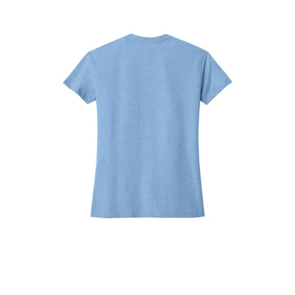 Next Level Apparel® Women’s Relaxed Tee — Heather Columbia Blue (Back)